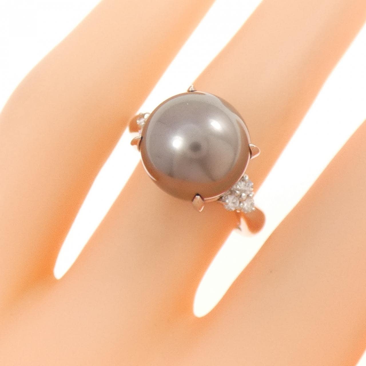 PT900 黒蝶パール リング 11.2mm