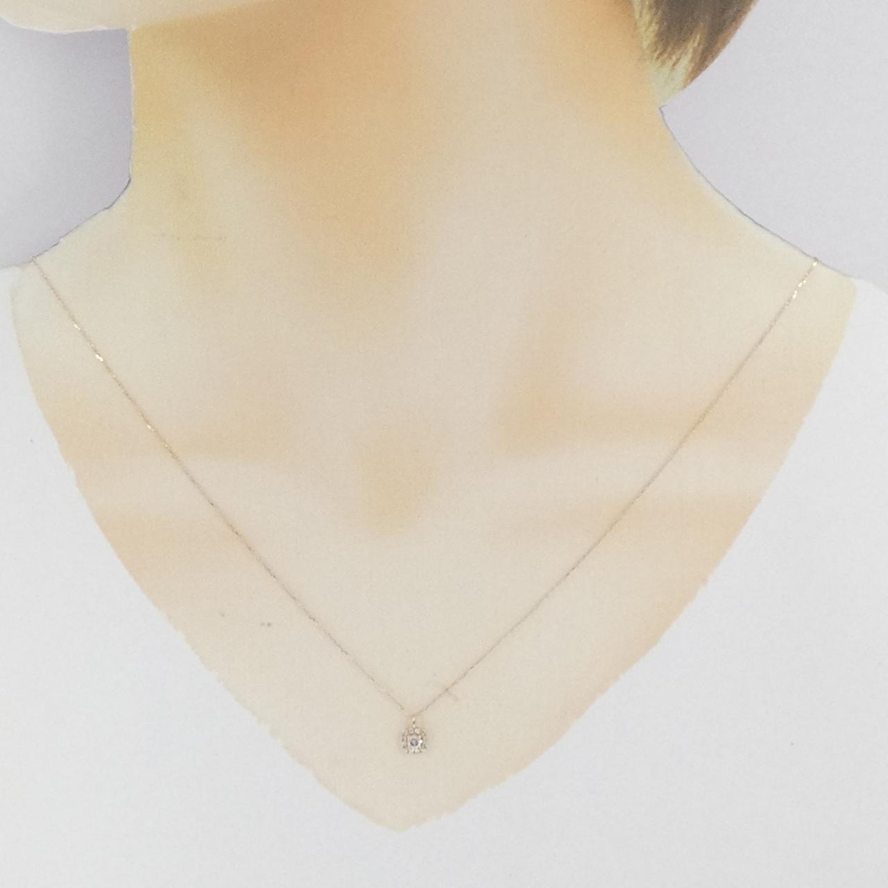 K18PG ダイヤモンド ネックレス 0.15CT