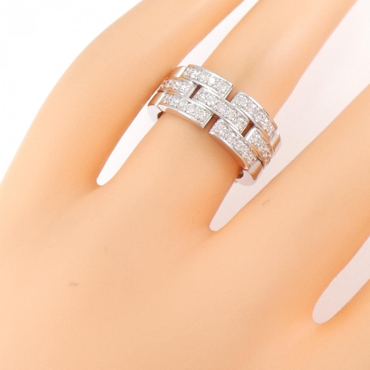 Cartier Maillon panthère half 钻石戒指
