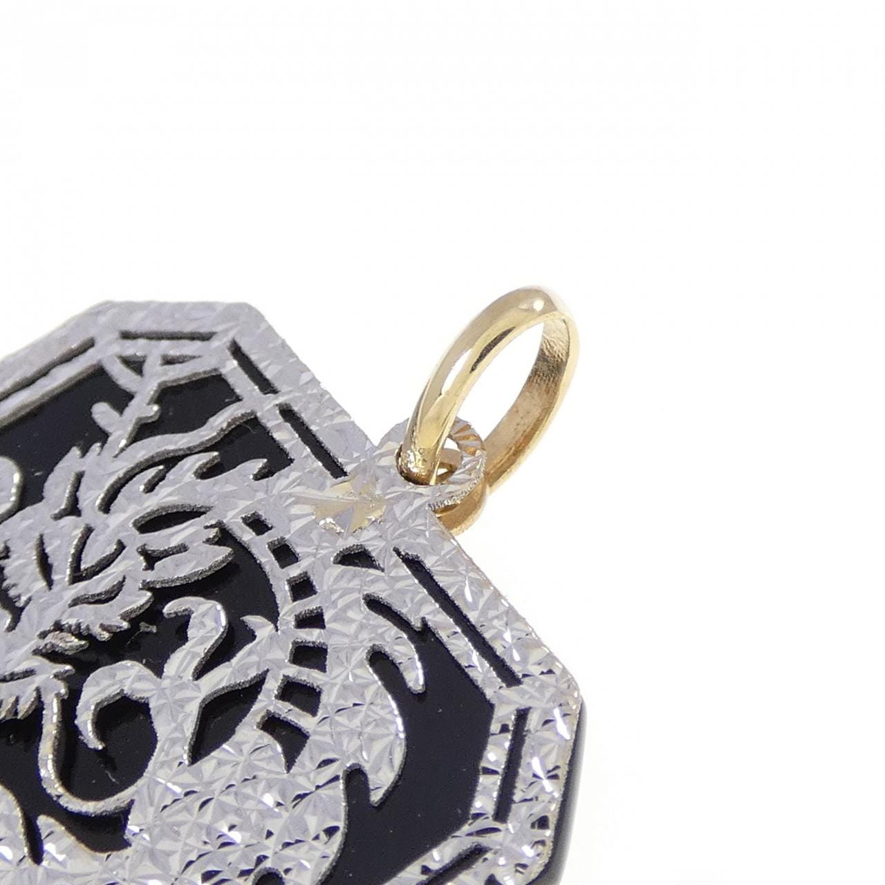 K18YG/K18WG オニキス ペンダント