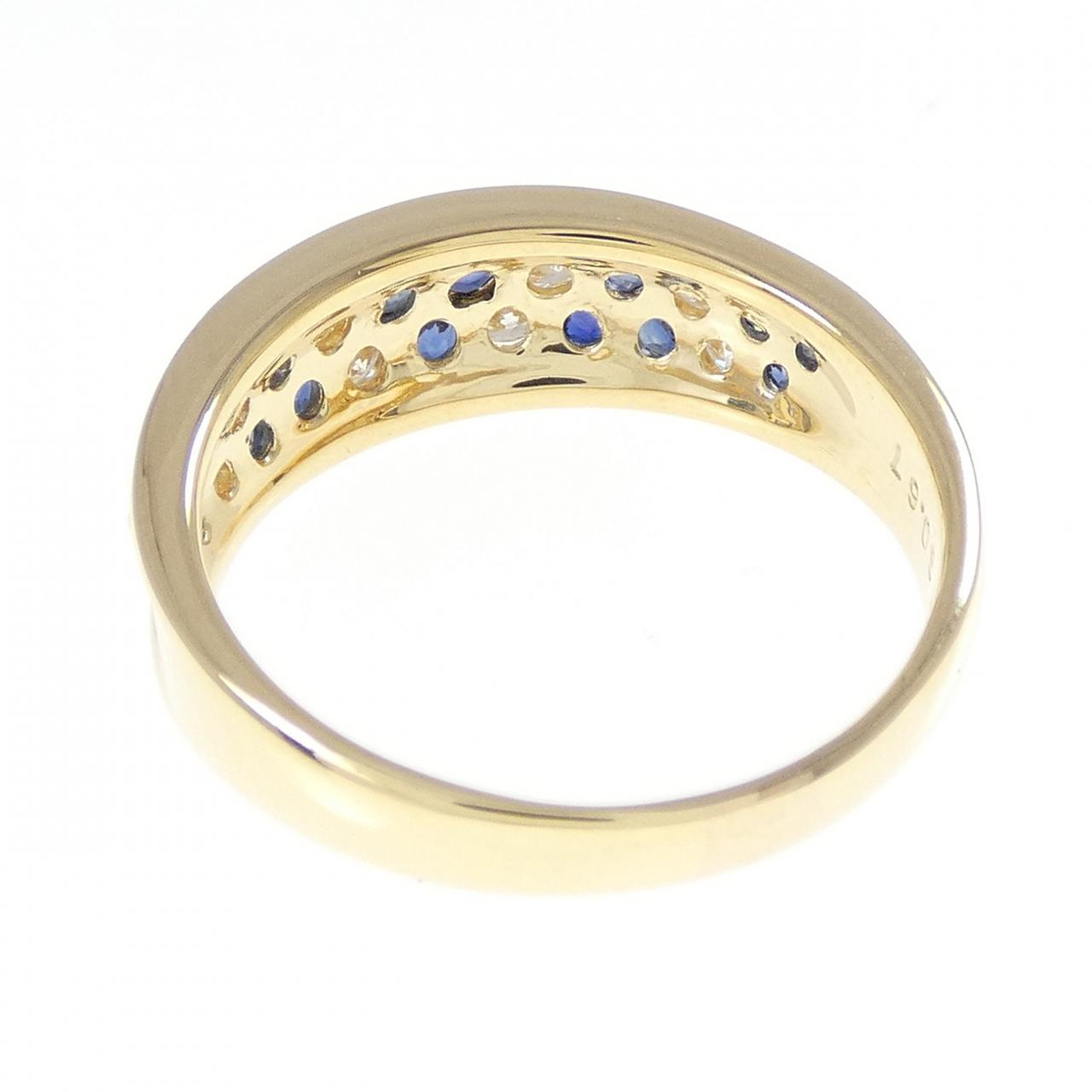 K18YG サファイヤ リング 0.67CT