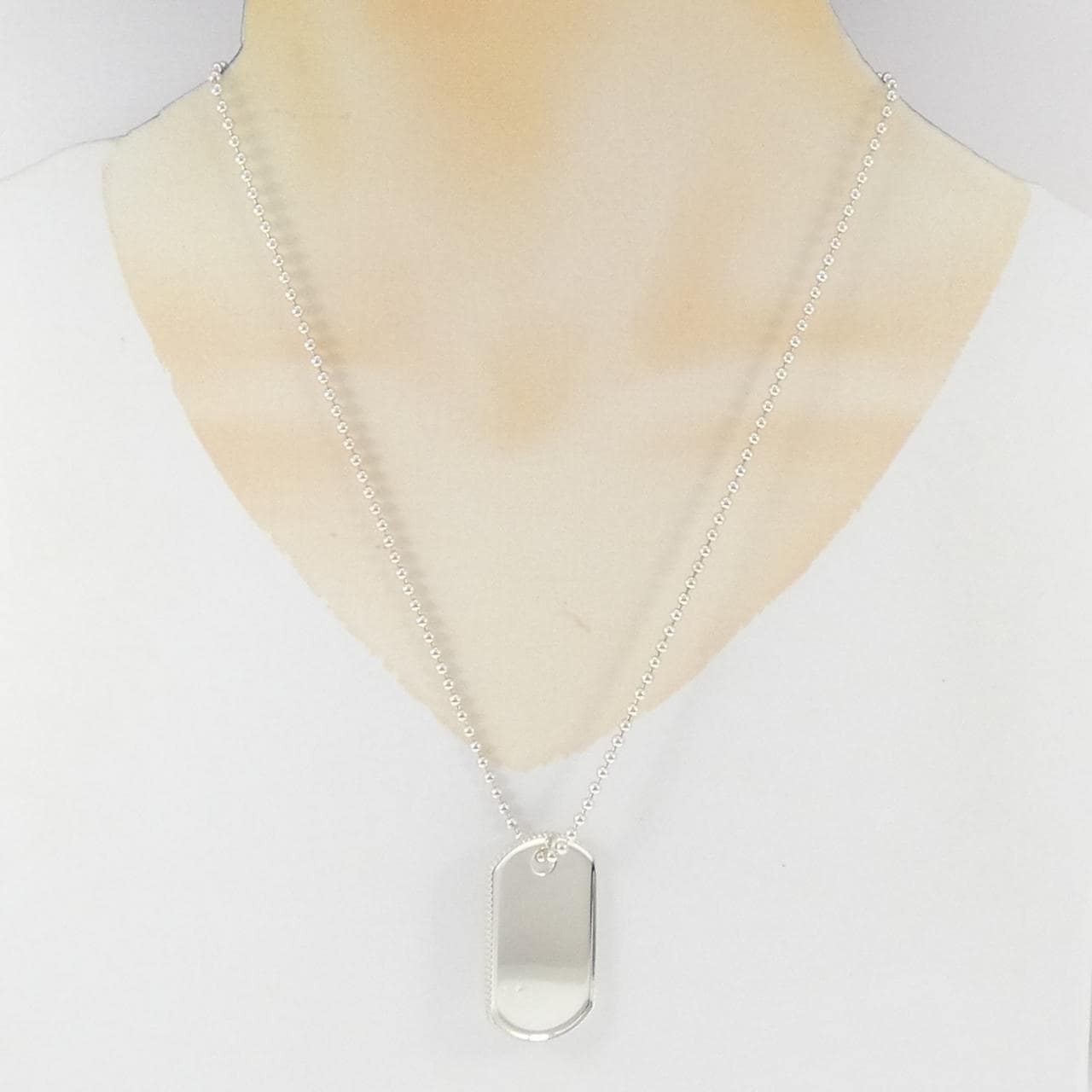 ティファニー コインエッジドックタグ ネックレス