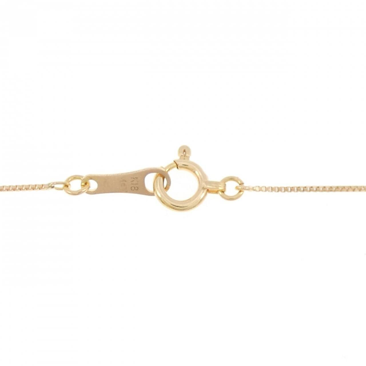 K18PG ソリティア ダイヤモンド ネックレス 0.10CT