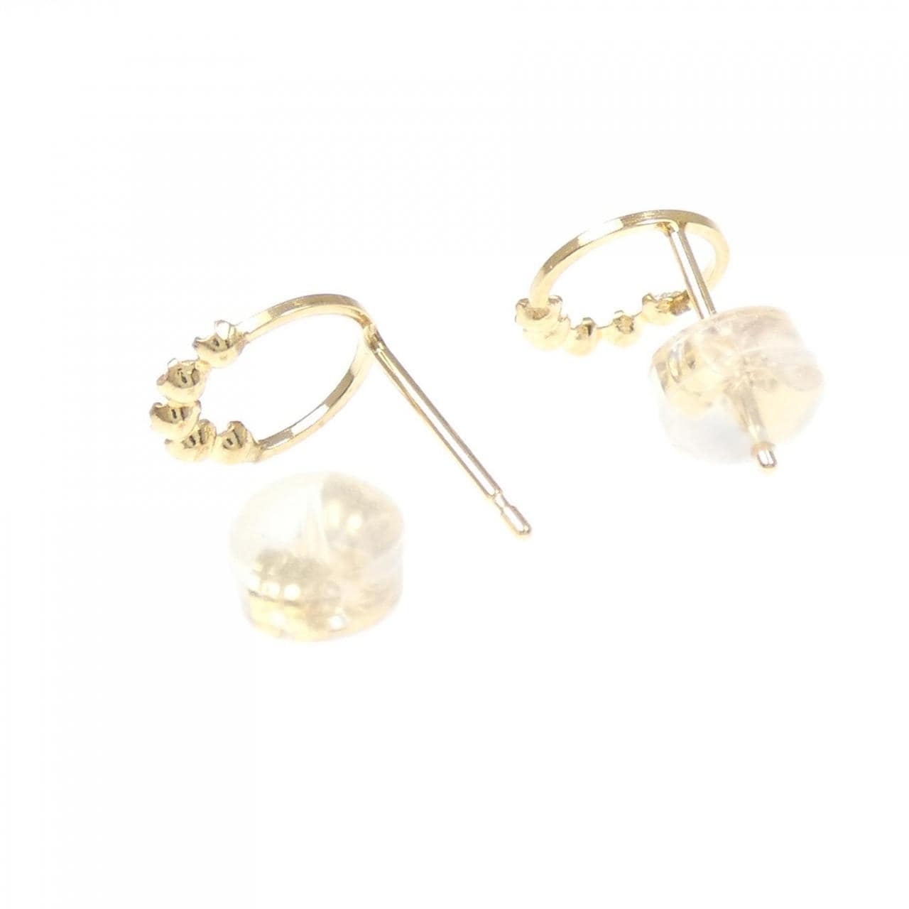 【新品】K18YG キュービック ピアス