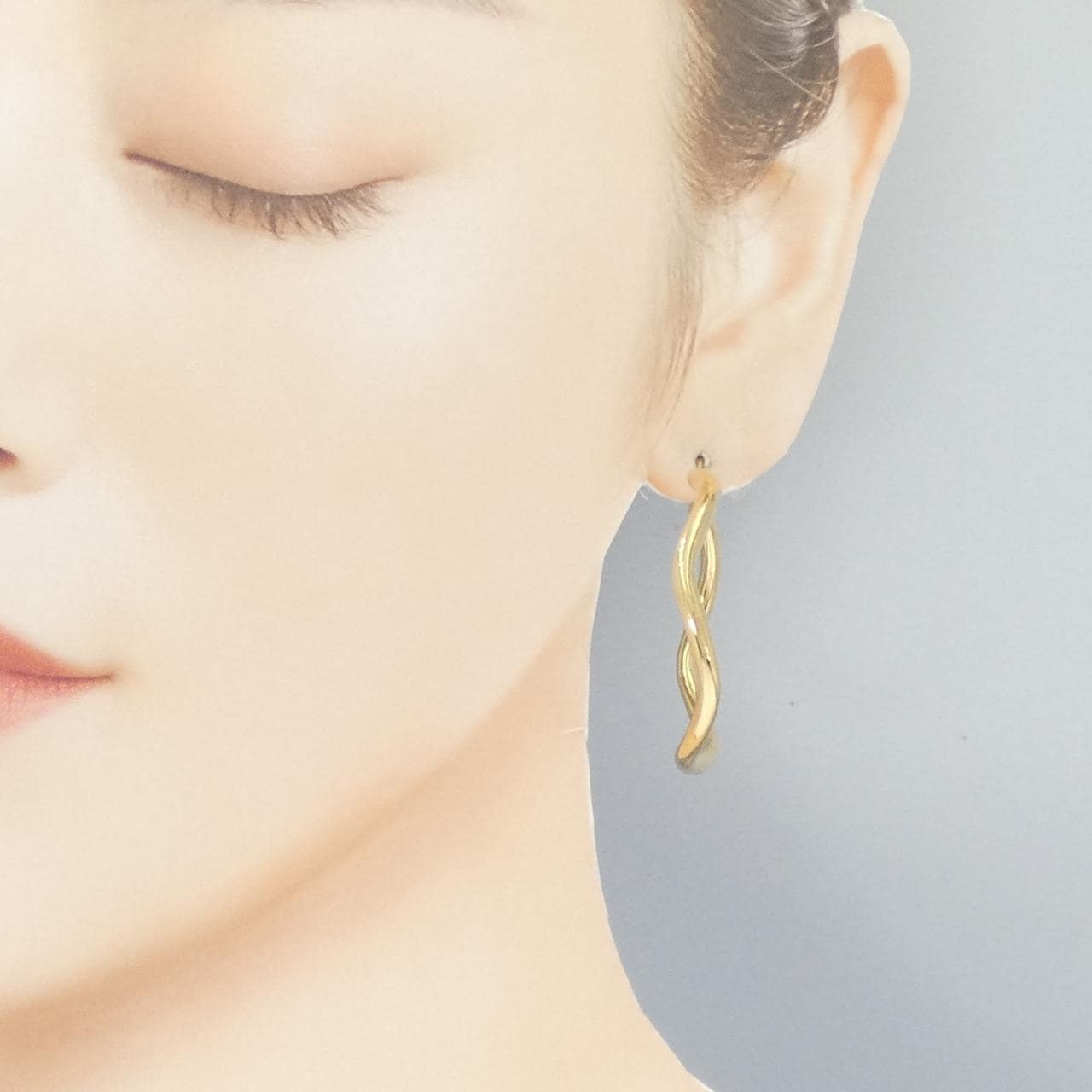 [新品] K18YG 耳环