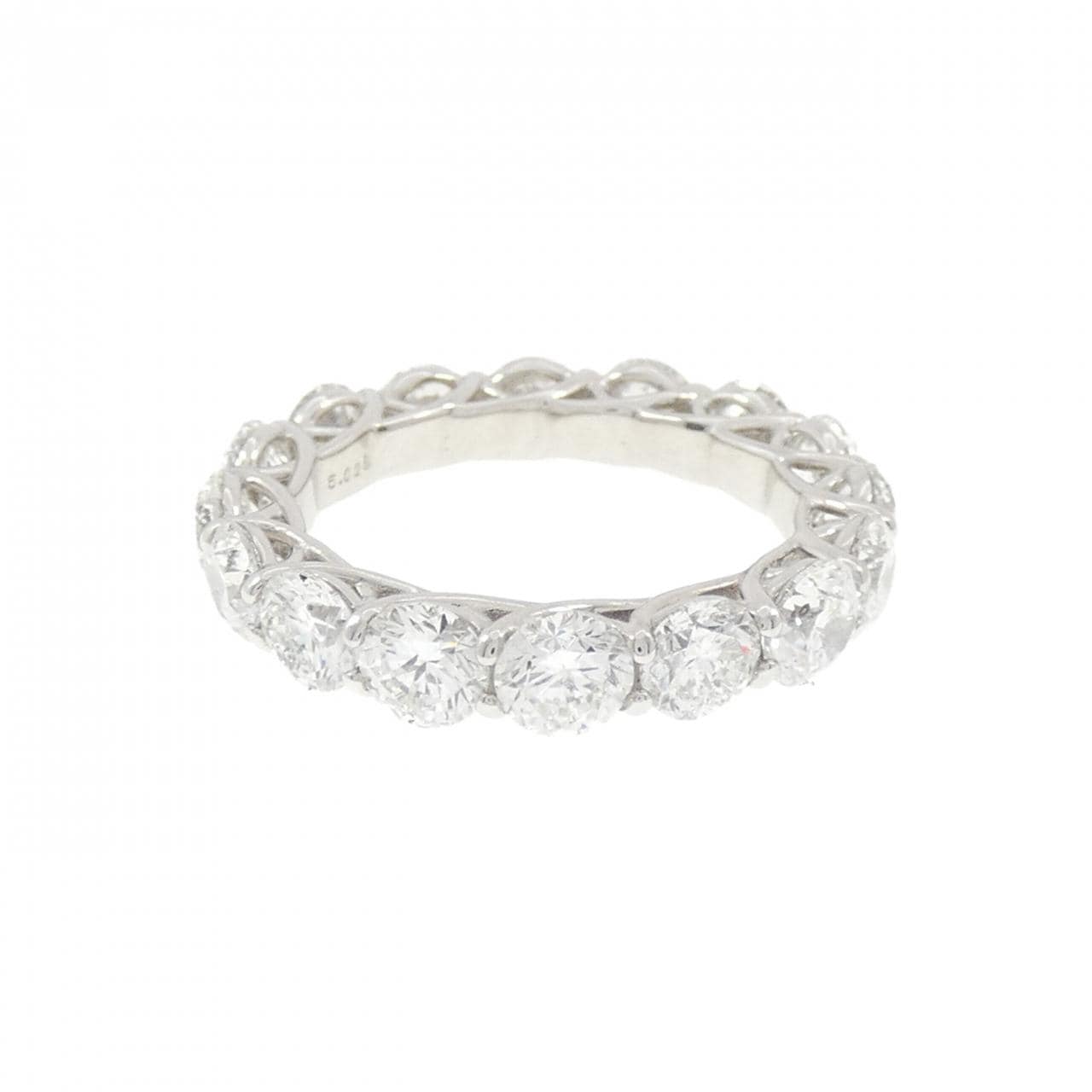 【新品】PT950 ダイヤモンド リング 5.028CT F SI2 Good