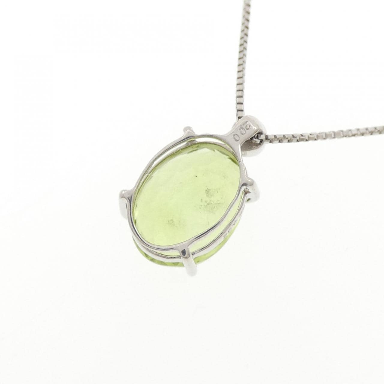 PT900/PT850 ペリドット ネックレス 2.00CT