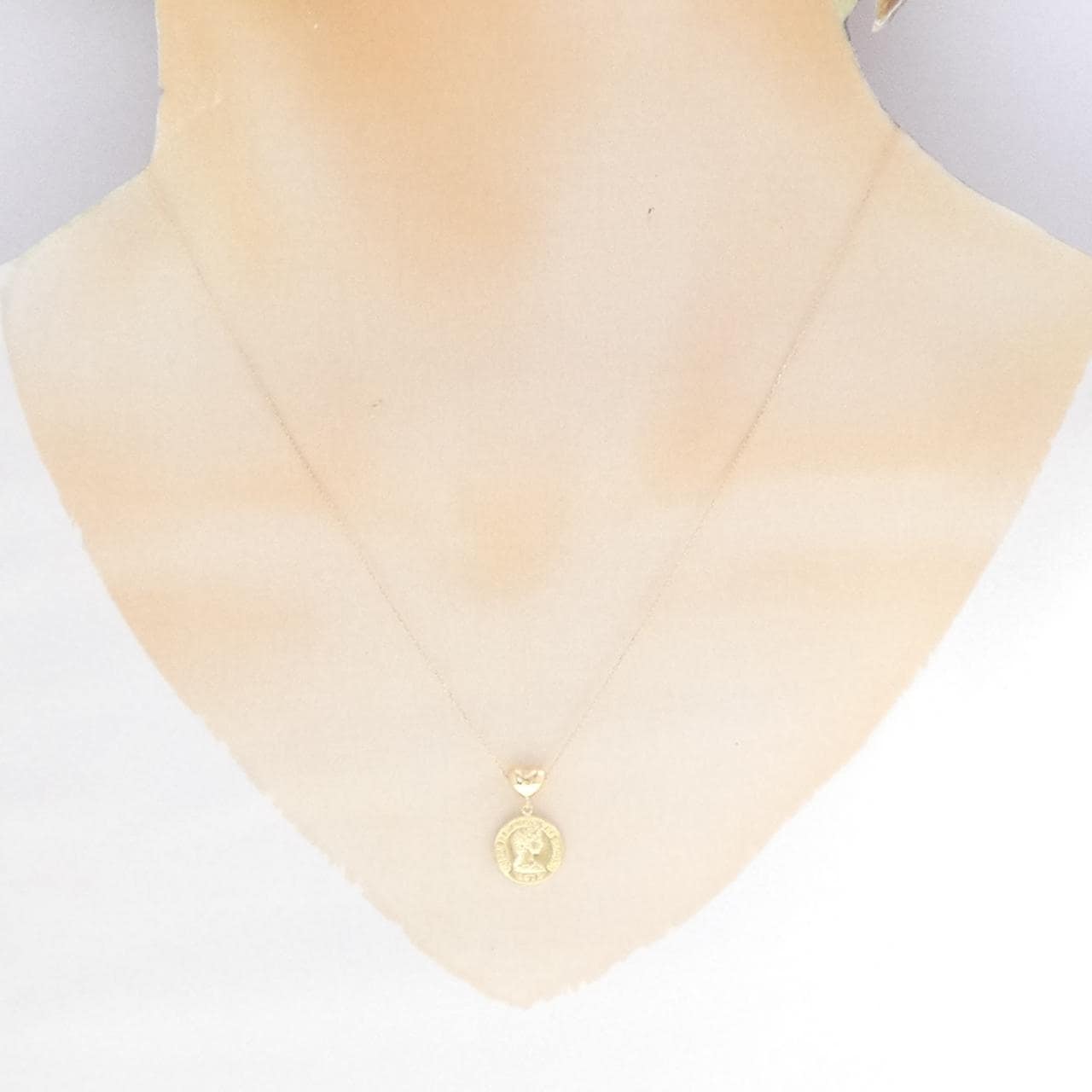 K18YG ハート ネックレス