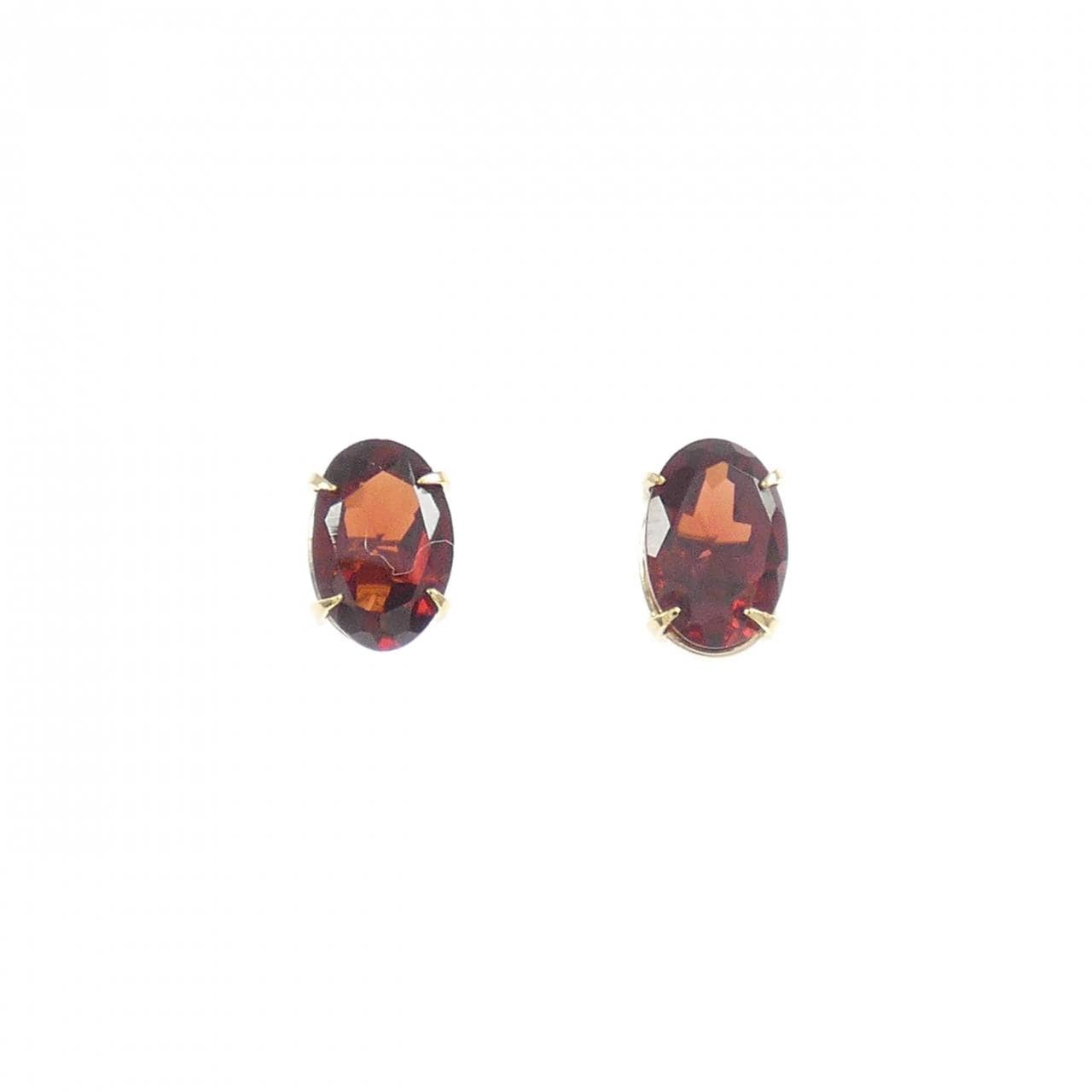 K18YG ガーネット ピアス