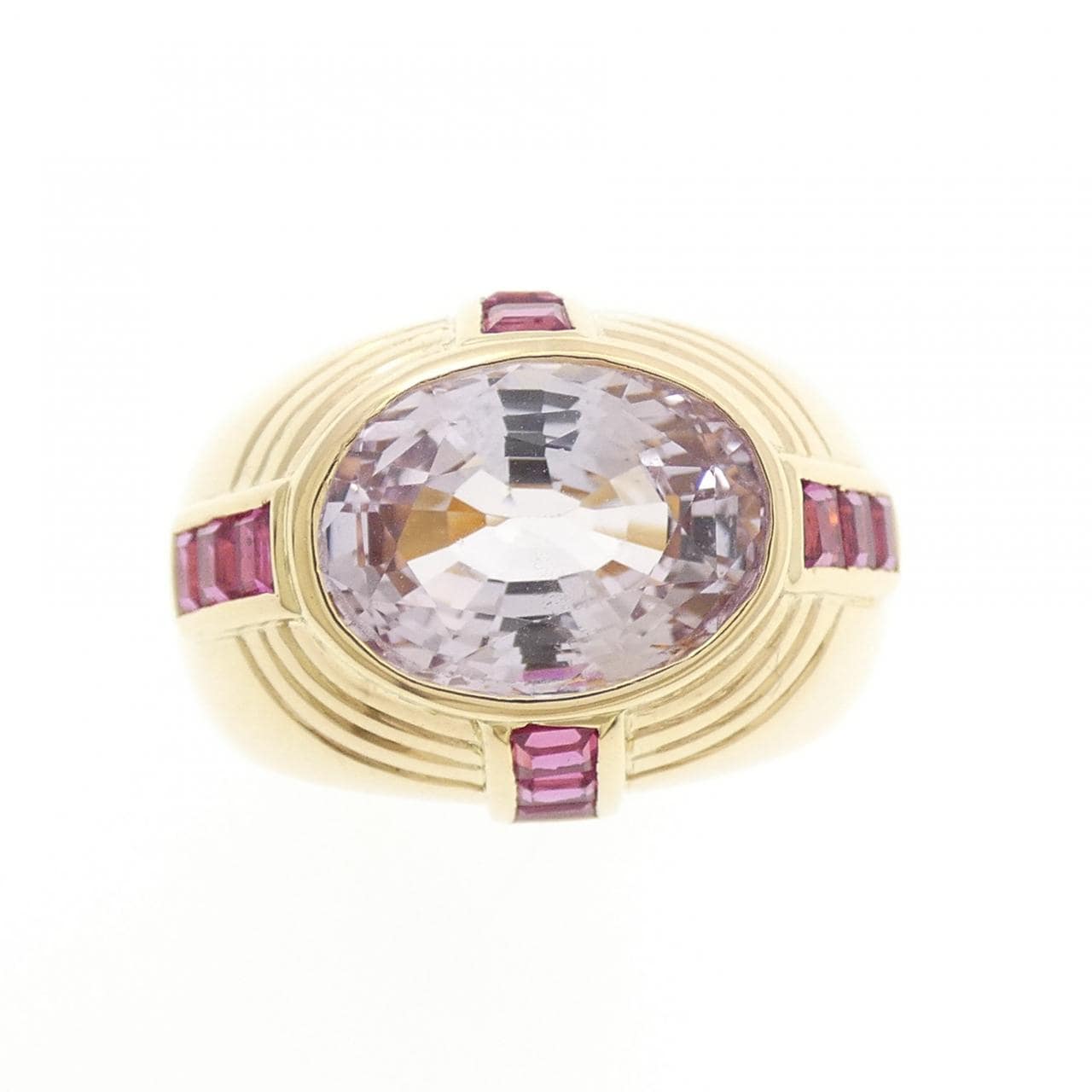 K18YG サファイヤ リング 5.83CT