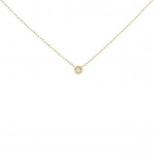 K18YG ソリティア ダイヤモンド ネックレス 0.02CT