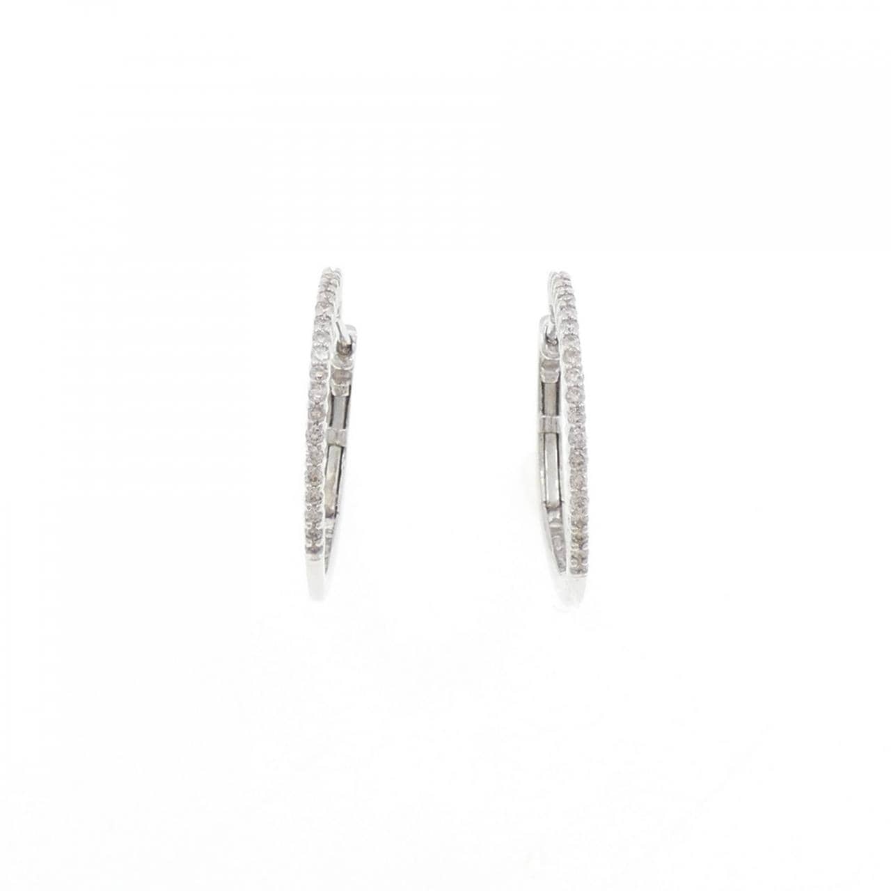 K18WG ダイヤモンド ピアス 0.2CT