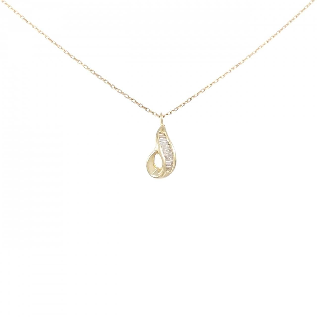 K18YG ダイヤモンド ネックレス 0.15CT