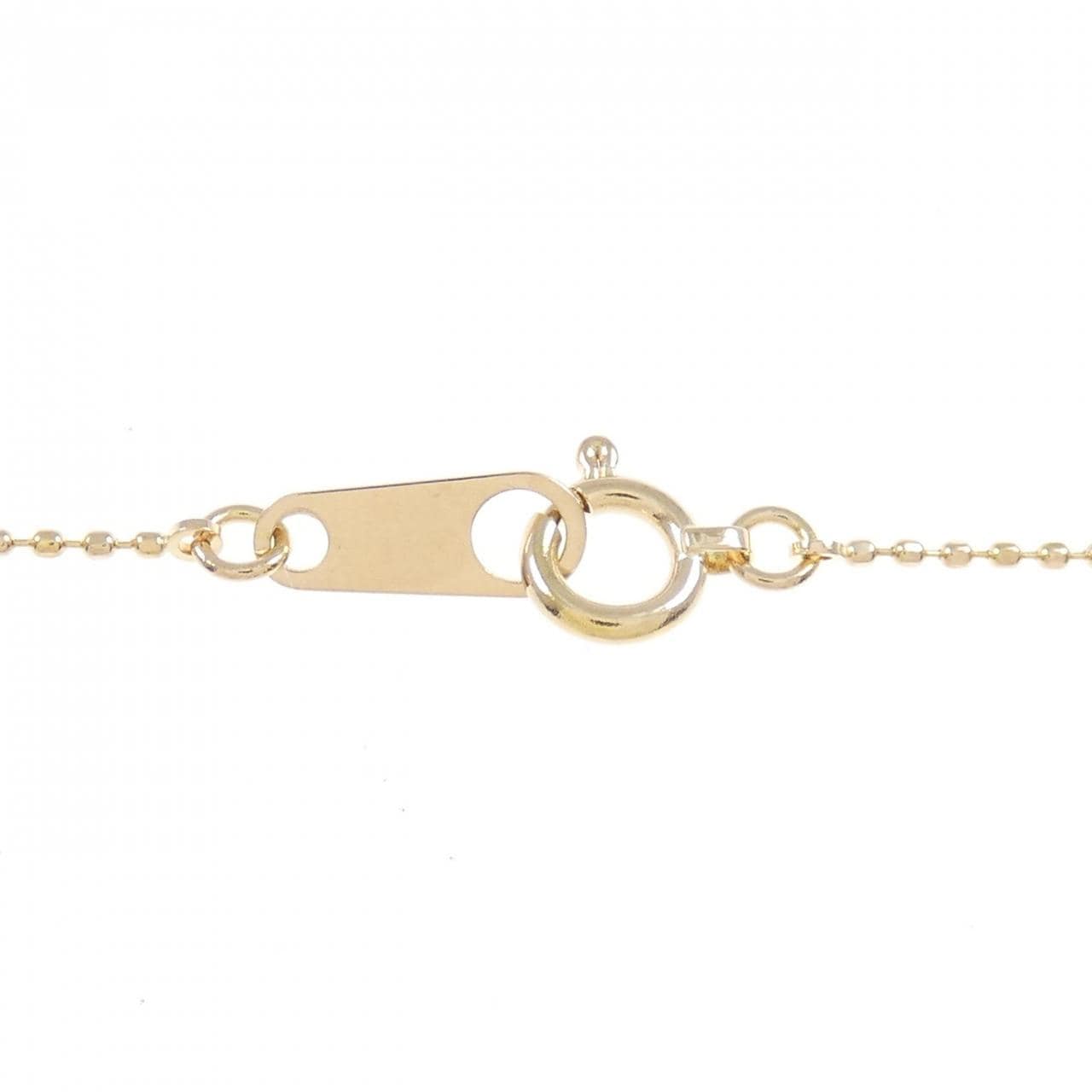 K18PG クロス ダイヤモンド ネックレス 0.18CT