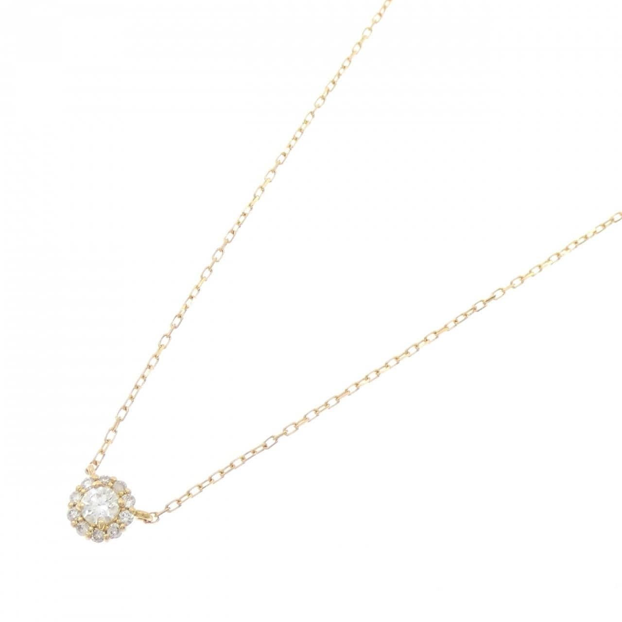K18YG ダイヤモンド ネックレス 0.15CT