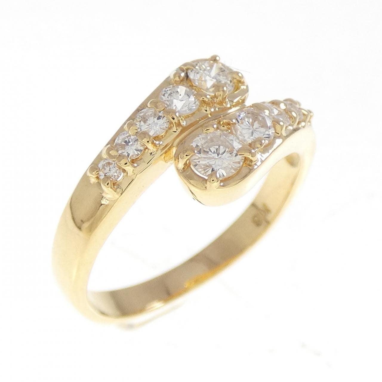 K18YG ダイヤモンド リング 0.522CT