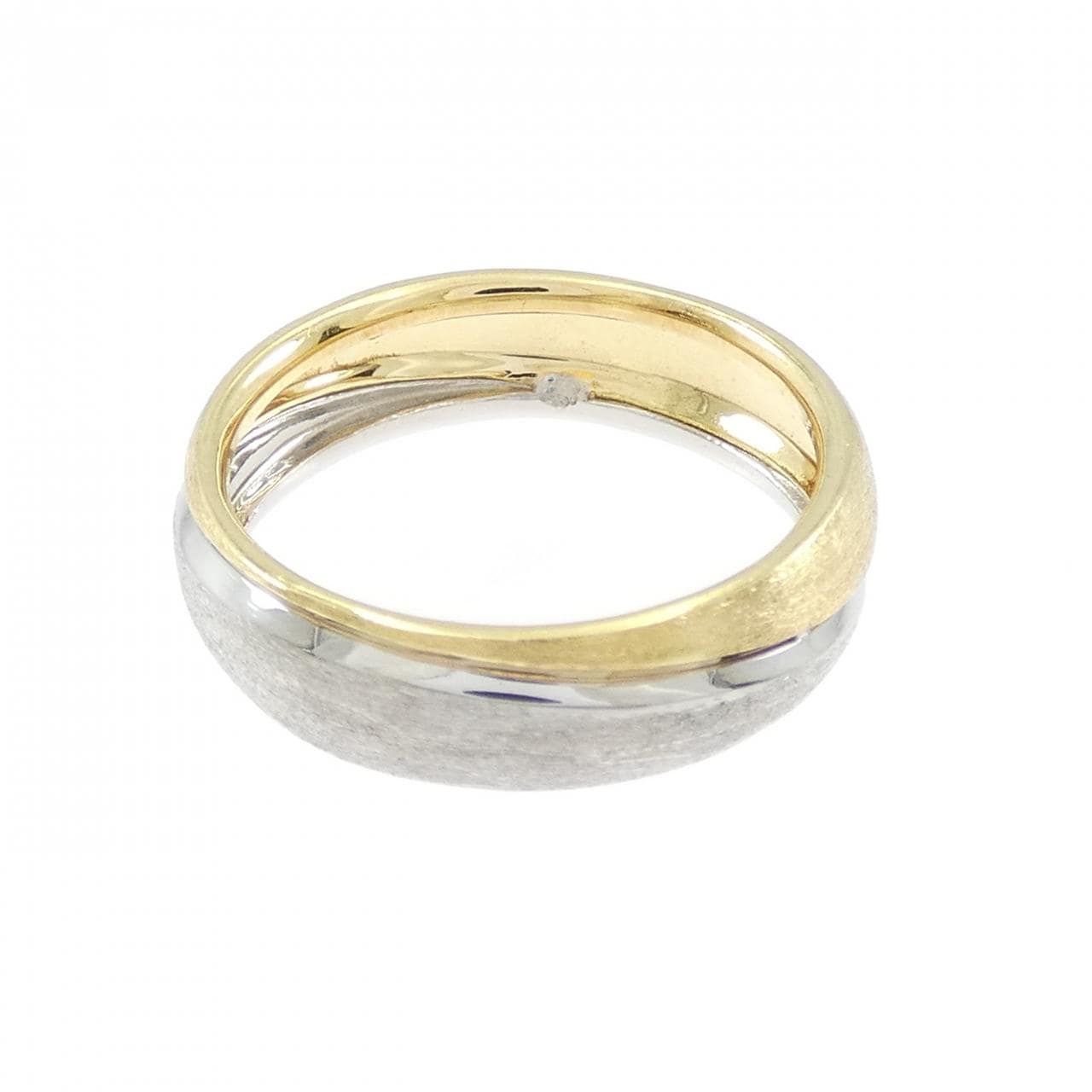 ジーエスティービー K18YG/PT950 リング