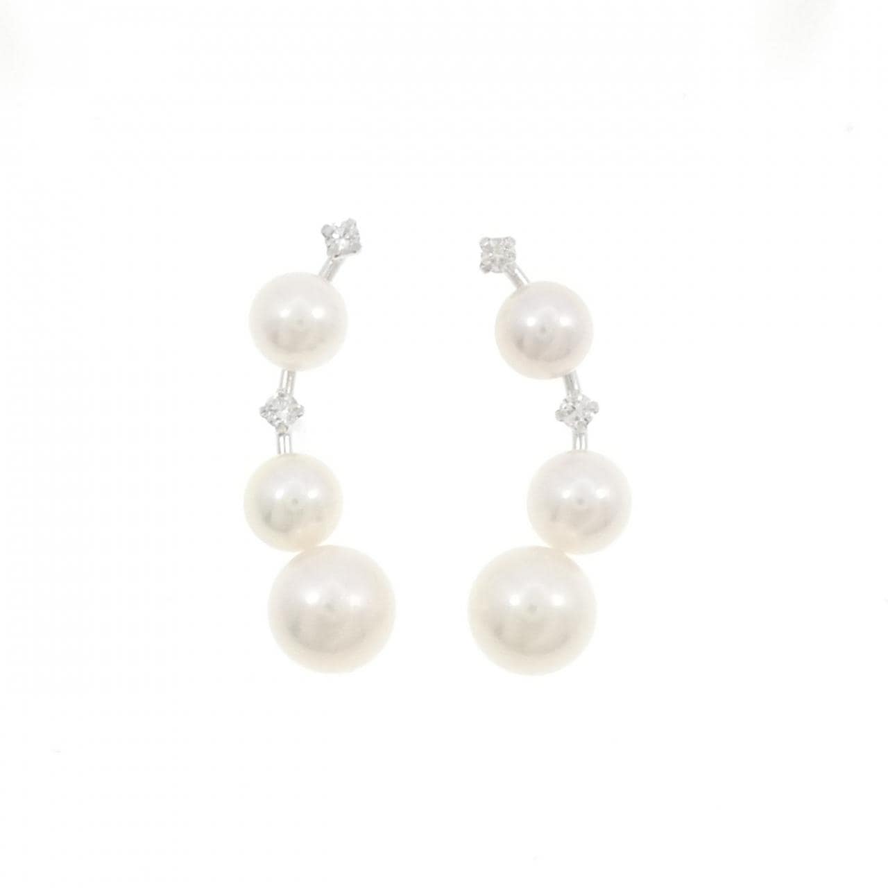 【新品】PT900 アコヤパール ピアス