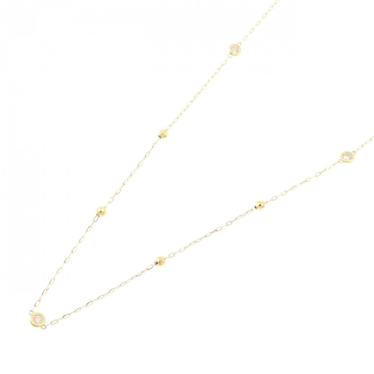 K18YG ダイヤモンド ネックレス 0.30CT
