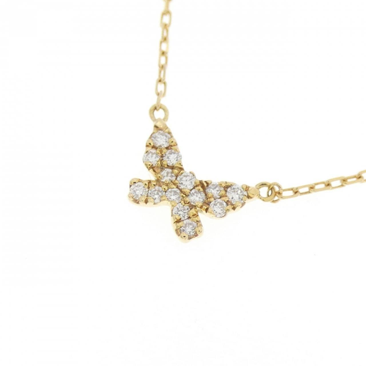 アーカー バタフライ ネックレス 0.06CT