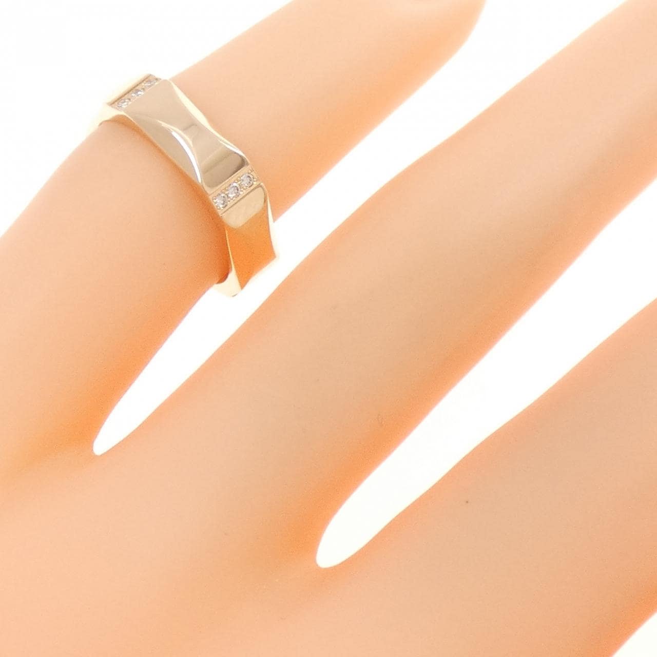 ギンザ タナカ ダイヤモンド ピンキー リング 0.06CT
