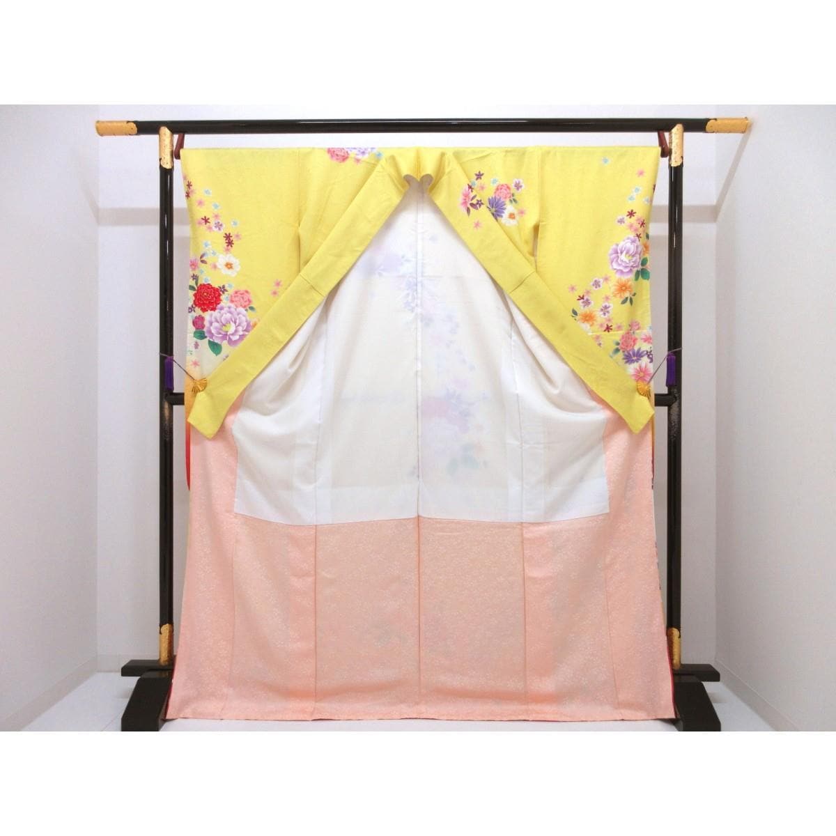 【未使用品】振袖　友禅金彩加工　ボカシ染