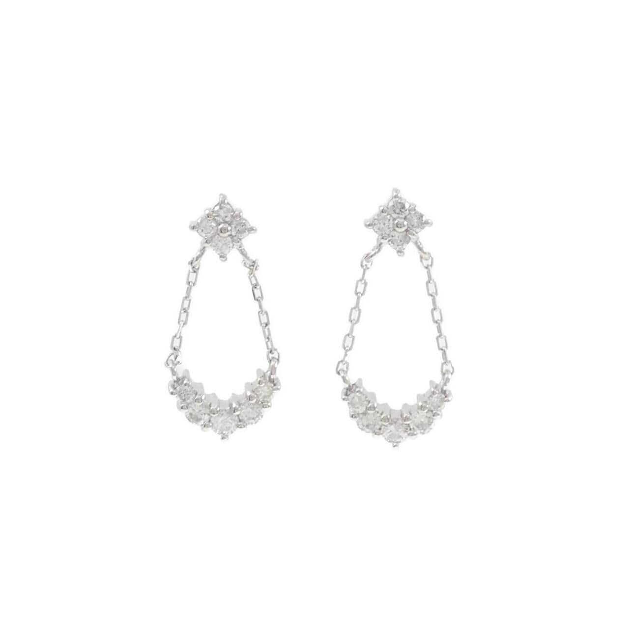 PT900 ダイヤモンド ピアス 0.50CT