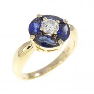 K18YG サファイヤ リング 1.34CT
