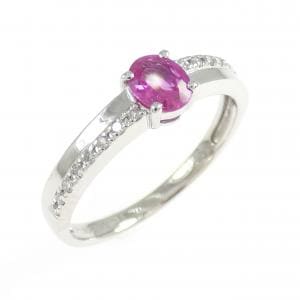 PT900 ルビー リング 0.36CT