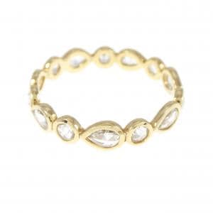 【新品】K18YG フルエタニティ ダイヤモンド リング 0.83CT