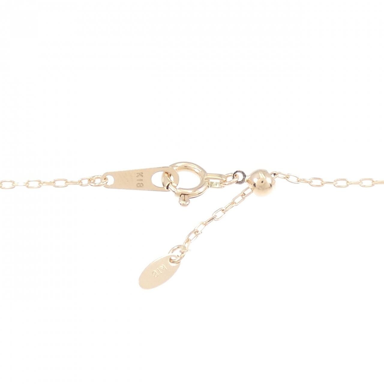 K18PG ダイヤモンド ネックレス 0.21CT