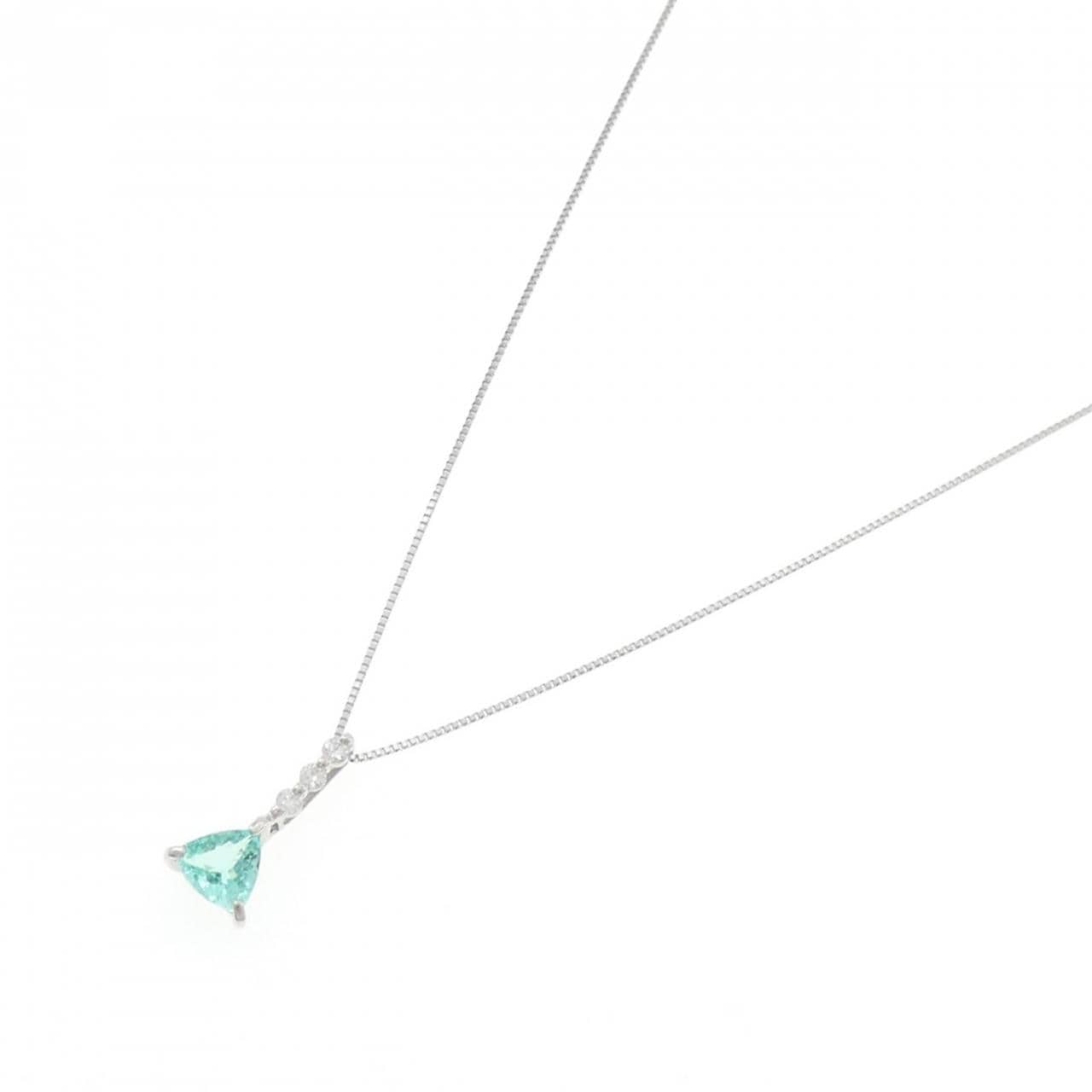 PT900/PT850 帕拉伊巴碧碧玺项链 0.72克拉