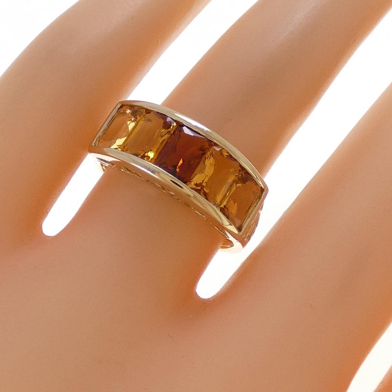 14KYG シトリン リング