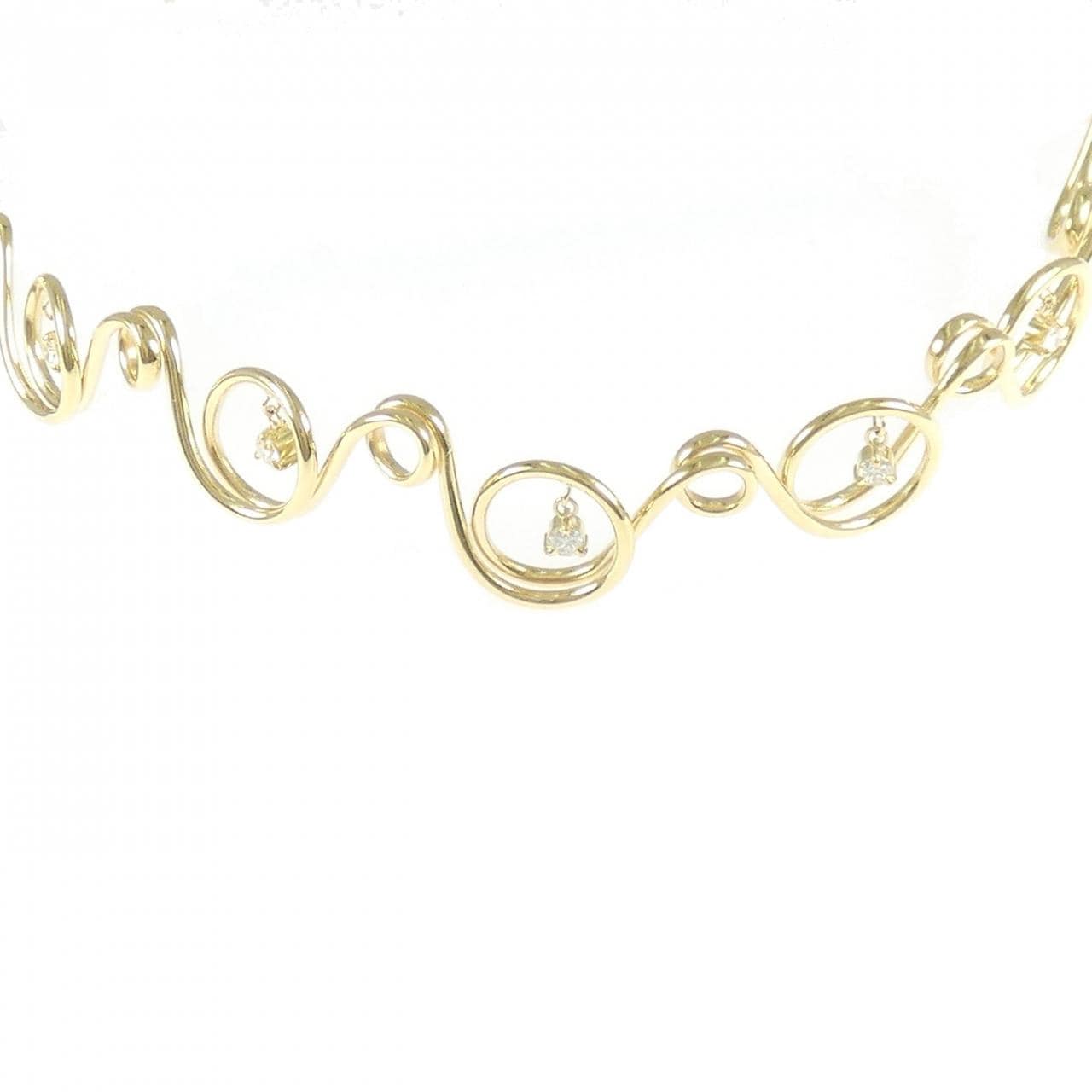 750YG ダイヤモンド ネックレス 0.434CT