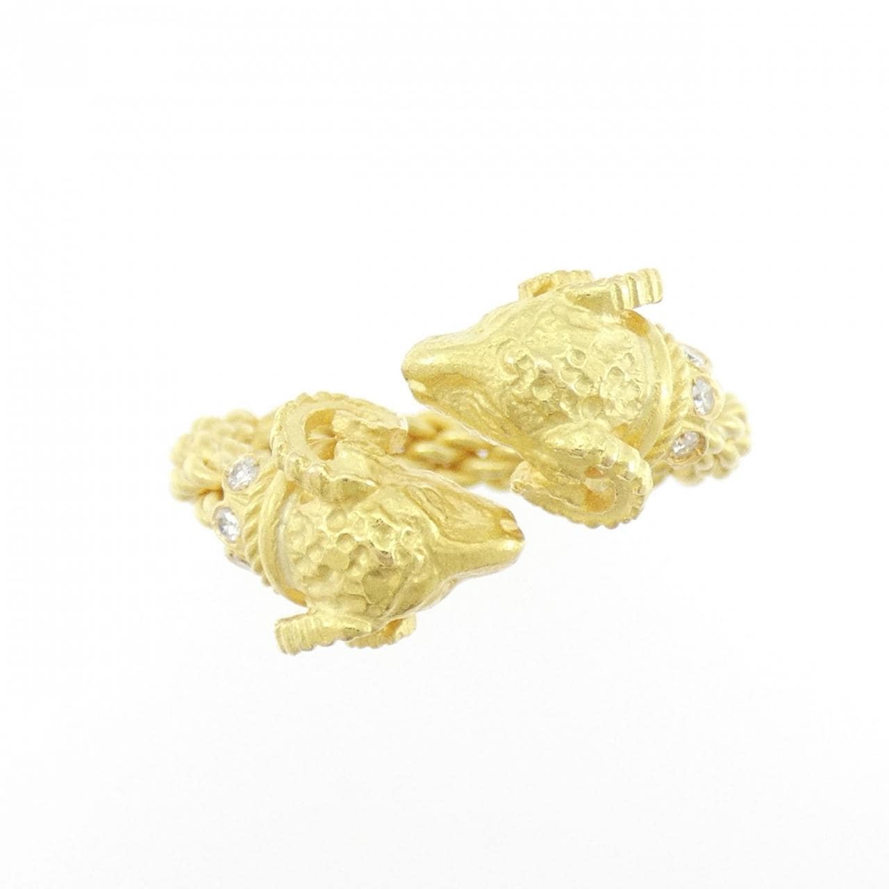 750YG ダイヤモンド リング