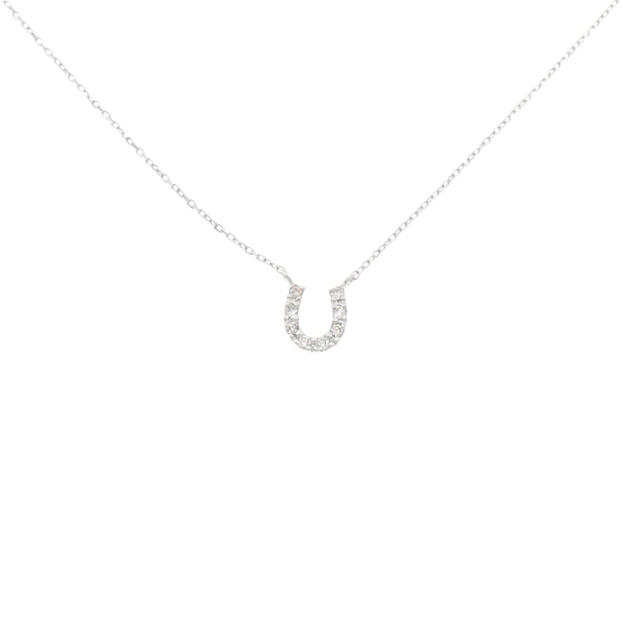 K10WG ダイヤモンド ネックレス 0.04CT