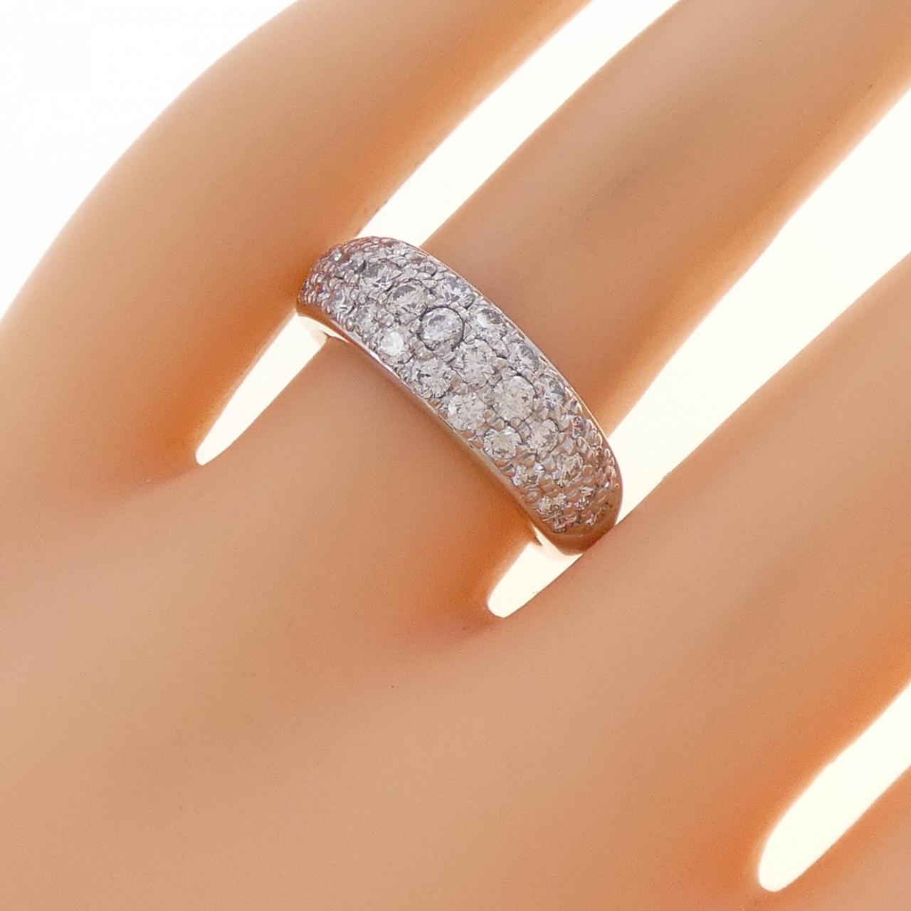 PT900 パヴェ ダイヤモンド リング 1.00CT