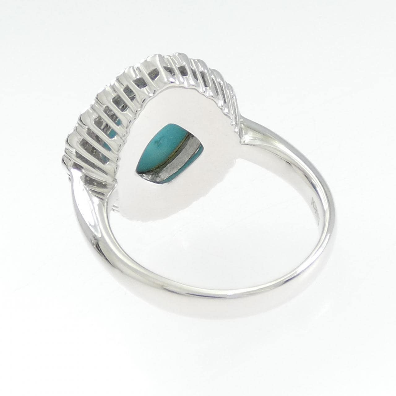 K18WG ターコイズ リング 5.37CT