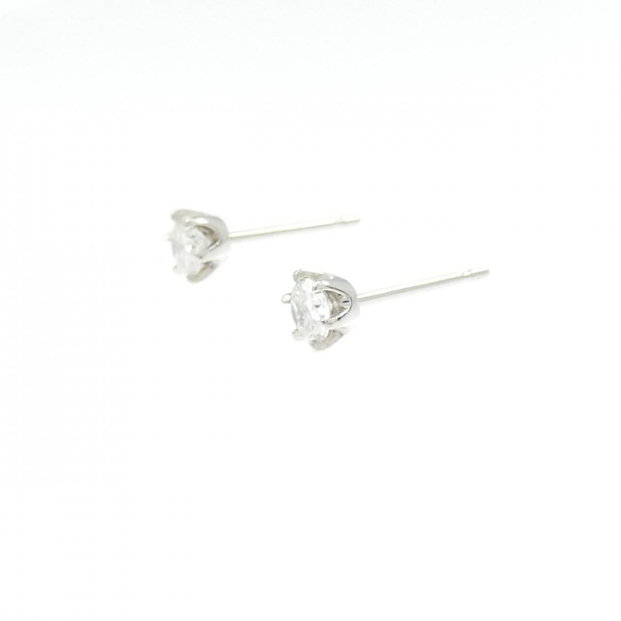 PT900 ソリティア ダイヤモンド ピアス 0.30CT