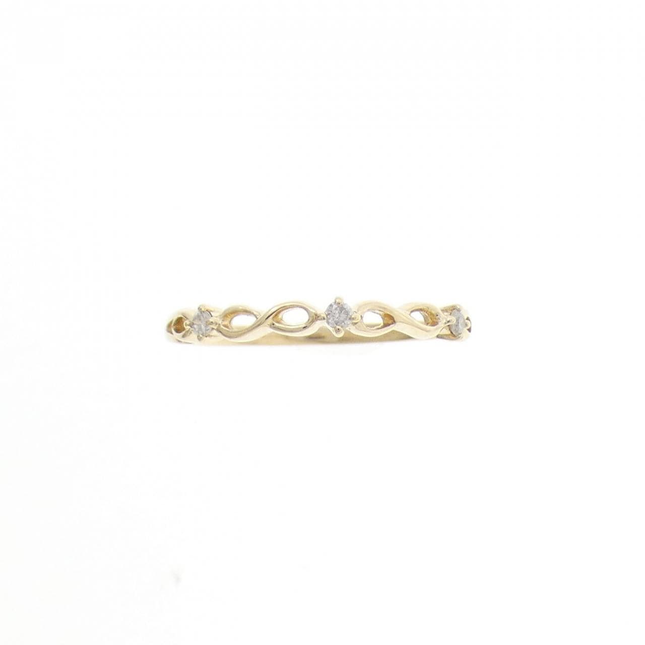 K10YG ダイヤモンド ピンキー リング