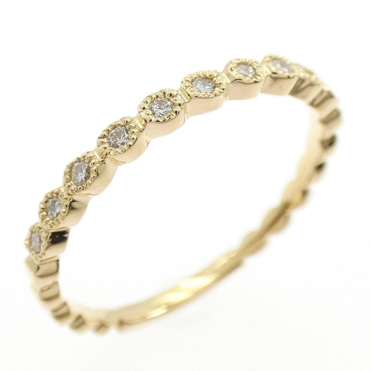 【リメイク】K18YG ダイヤモンド リング 0.10CT