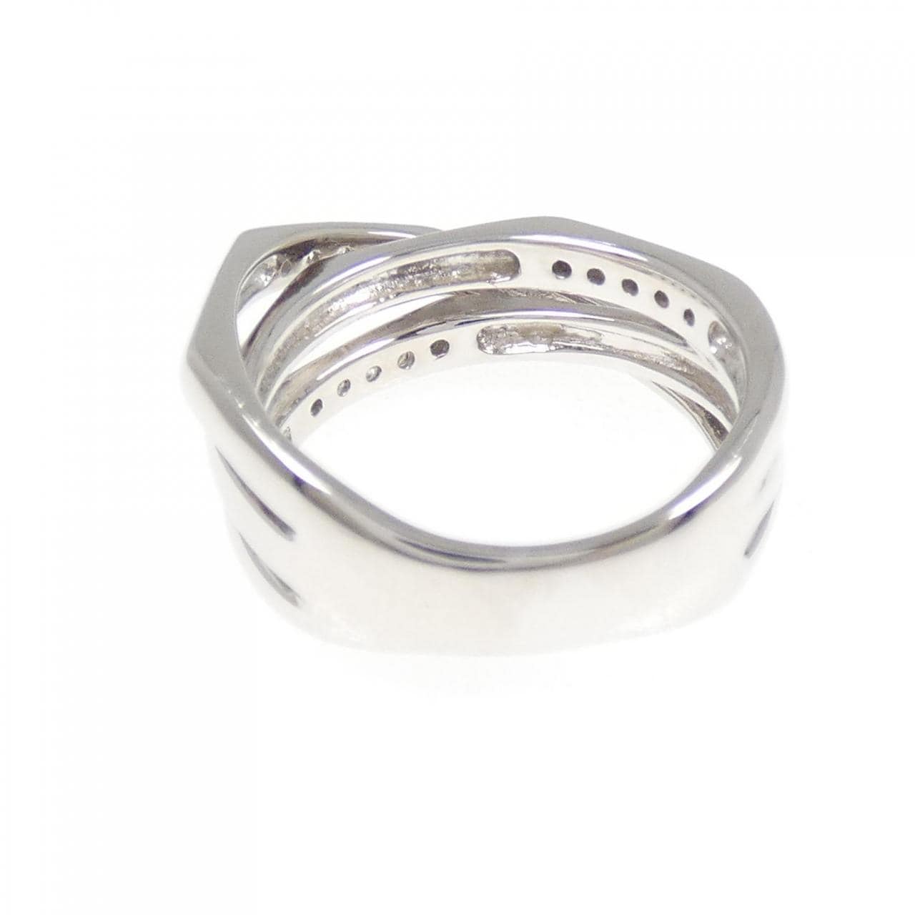 K18WG ダイヤモンド リング 0.15CT