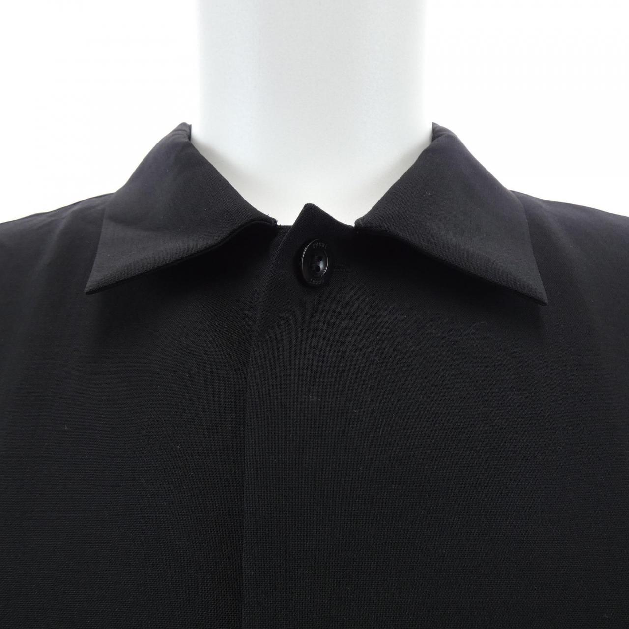 サカイ SACAI Wool Suiting x Nylon Twill Shirt 26-04011M S／Sシャツ