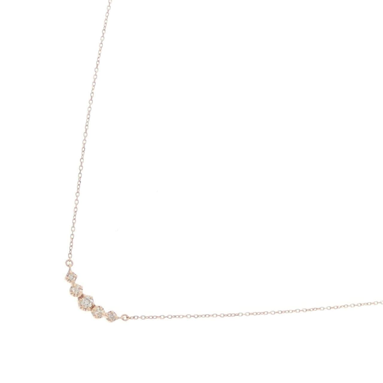 K10PG ダイヤモンド ネックレス 0.06CT