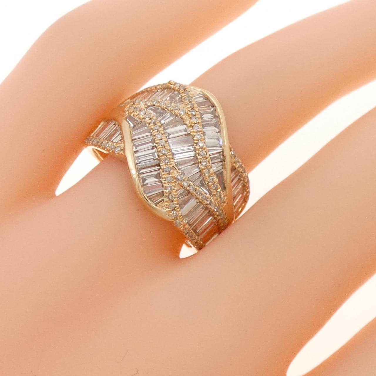 K18PG ダイヤモンド リング 2.00CT