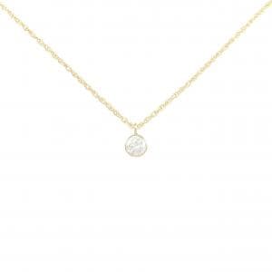 K18YG ソリティア ダイヤモンド ネックレス 0.31CT