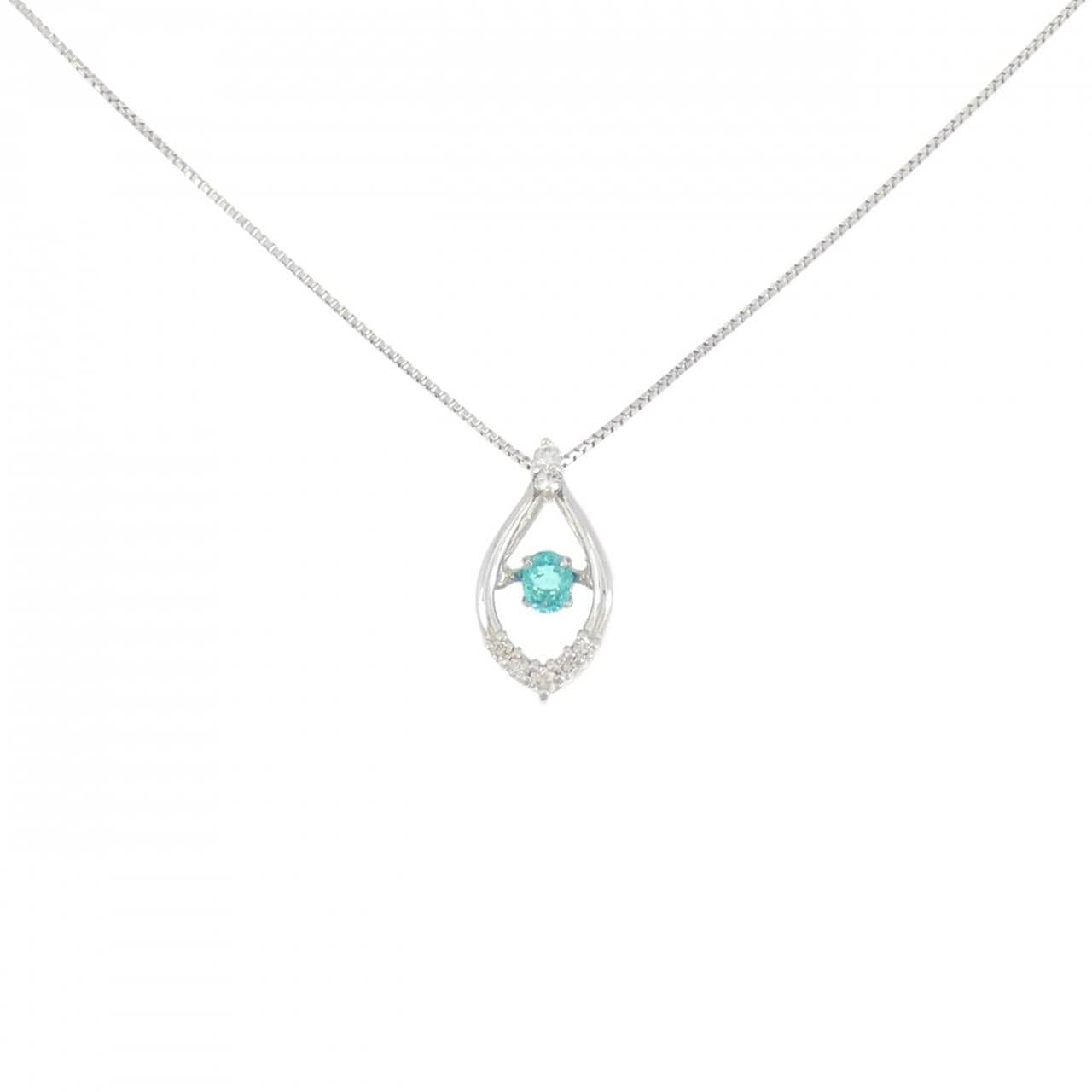 PT900/PT850 パライバトルマリン ネックレス 0.08CT