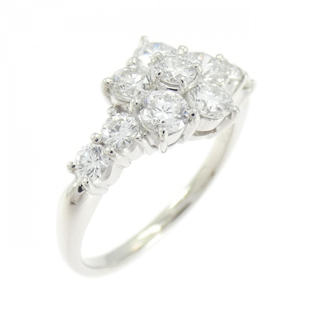 PT900 フラワー ダイヤモンド リング 1.05CT