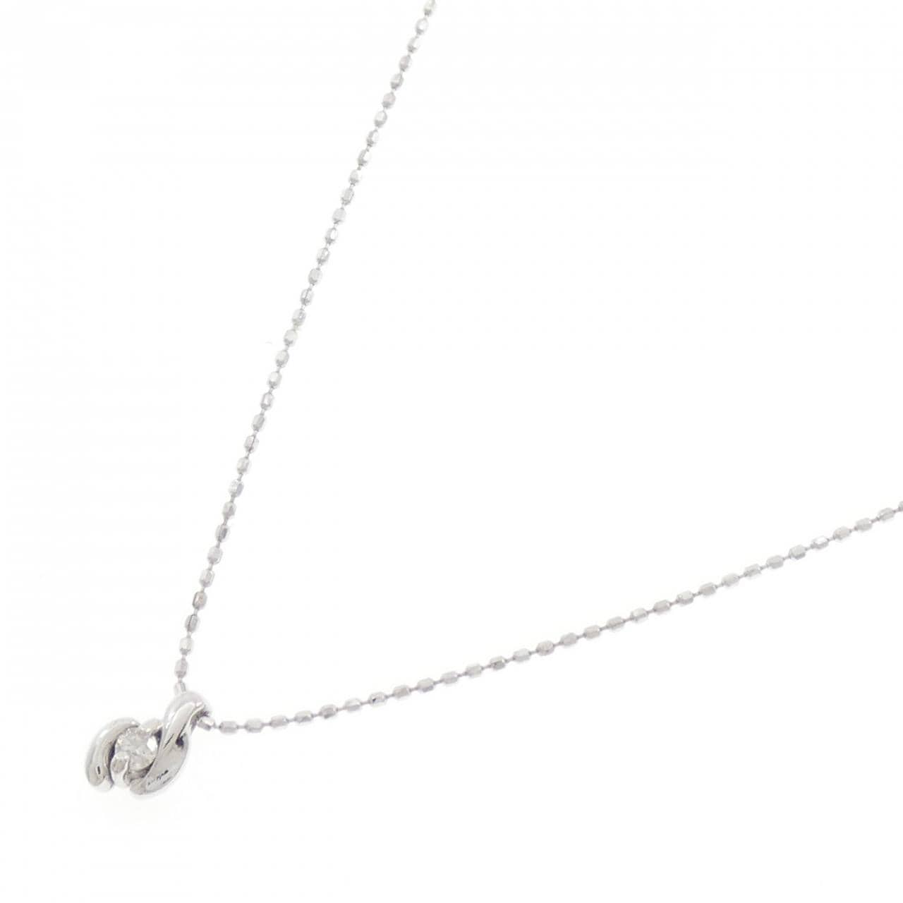 K18WG ダイヤモンド ネックレス 0.04CT