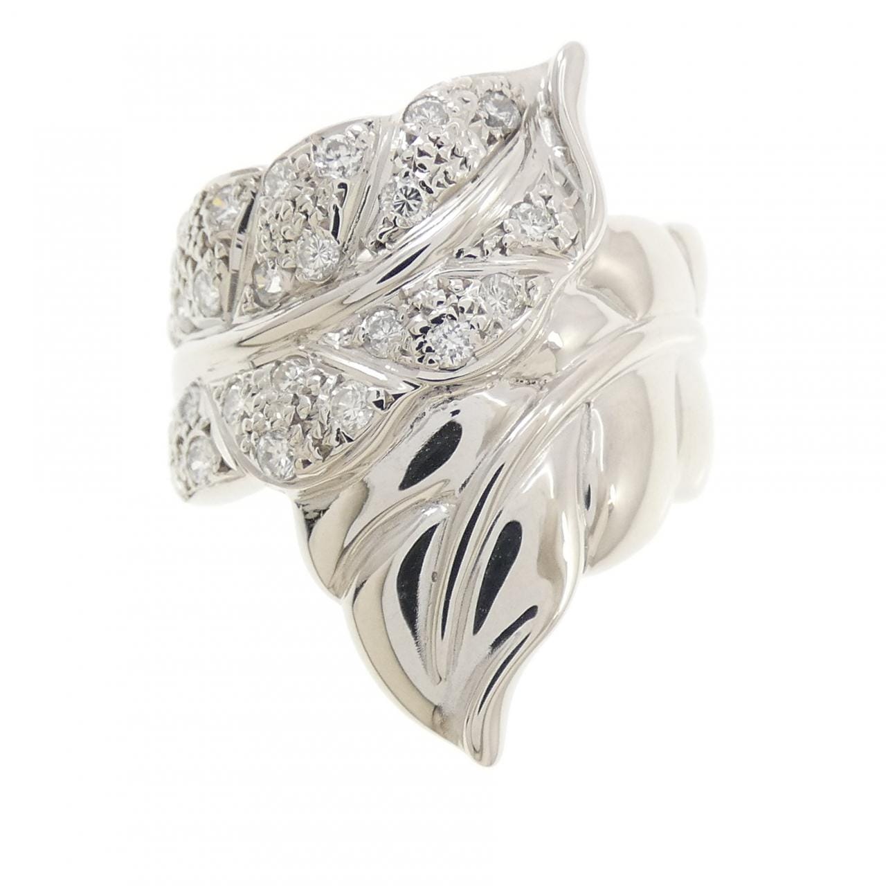 PT900 リーフ ダイヤモンド リング 0.45CT